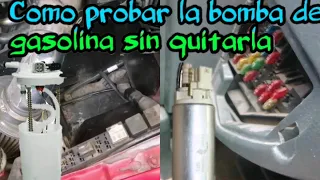 Como probar la bomba de gasolina sin quitarla como probar la bomba de gasolina sin bajar el tanque