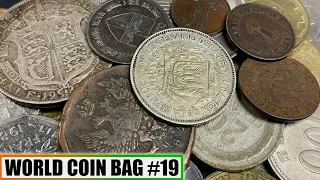 Large Silver & 200+ Year Old Coins UNCOVERED In Half Pound World Coinage Bag - Bag #19