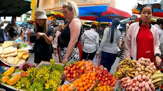 Cambodian street food tour @Phnom Penh market & activities people - Delicious fruit & fresh foods