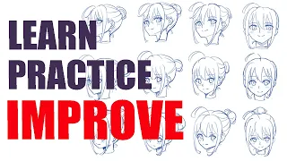 Practice Anime Face Drawing like a Pro | Facial Perspectives & Angles