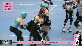 Detroit Derby Girls vs Minnesota RollerGirls   2011 North Region Playoffs Game 10