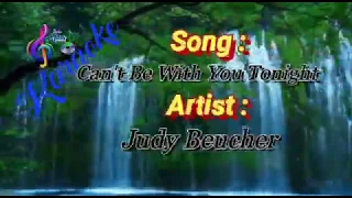 Can't Be With You Tonight (Karaoke) - Judy Beucher