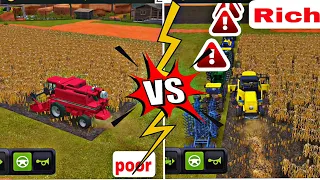 Poor Farmer VS Rich Farmer in Farming Simulator 18 Gameplay! Timelapse!