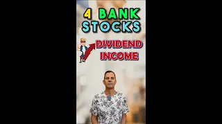 4 Major Banks Stocks With Dividends! #shorts