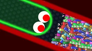 Slither.io Giant Hacker Snake vs Tiny Snakes Epic Slitherio Gameplay