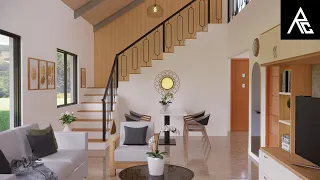Elaborate 2-Bedroom Loft-Type Small House Design Idea (8x8 Meters Only)