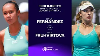 Leylah Fernandez vs. Linda Fruhvirtova | 2023 Hong Kong Quarterfinal | WTA Match Highlights