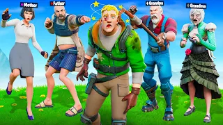 I Pretended To Be His FAMILY in Fortnite!