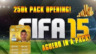 Fifa 15 250k FUT Pack Opening FT AGUERO!!! [Xbox One]