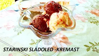 DOMAĆI SLADOLED (STARINSKI)KREMAST BEZ SLATKE PAVLAKE I SLAGA ICE CREAM