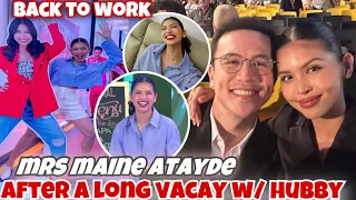 Maine  back to work pinagkaguluhan sa TVJ Mrs Atayde kung tawagin at baby pinag ppray na excited tlg