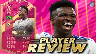 5⭐/5⭐ 98 PREMIUM FUTTIES VINICIUS JR. PLAYER REVIEW - LVL 40 SEASON OBJ - FIFA 23 ULTIMATE TEAM