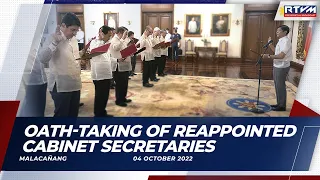 Oath-taking of Reappointed Cabinet Secretaries