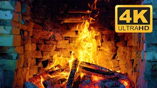Stress Relief & Relax Your Mind with Crackling Fireplace Sounds 🔥 ASMR Relaxing Fireplace 4K 3 Hours