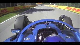 Fernando Alonso FURIOUS in his cockpit after the Canadian GP