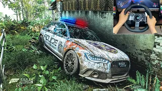 Restore - Police Audi RS 6 Avant + Chase | Forza Horizon 5 | Logitech G920 | 4K 60FPS