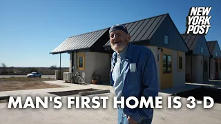 Homeless man becomes first person to live in 3D-printed house | New York Post