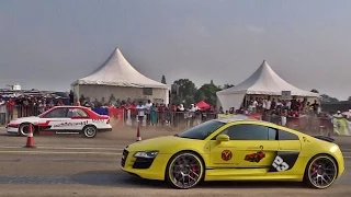 Supercars Drag Race in Bangalore | Vroom 2016 | INDIA