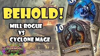 Mill Rogue vs Cyclone Mage | Wild Hearthstone | Madness at the Darkmoon Faire