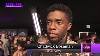 Exclusive Interview with Chadwick Boseman "Black Phanter World Premeire"