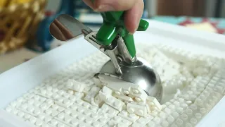 Lego SHAVED ICE Dessert! - LEGO in Real Life / Stop Motion Cooking