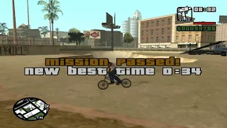 GTA SA, BMX Challenge in 0:34