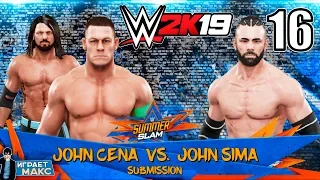 WWE 2K19 Карьера за рестлера - Сима VS Сина на SummerSlam!!!  (Русская озвучка) #16