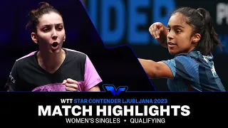 Prithika Pavade vs Tania Plaian | WS Qual | WTT Star Contender Ljubljana 2023