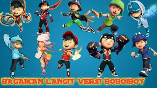 karakter boboiboy galaxy versi bagaikan langit (parodi boboiboy kine tv)