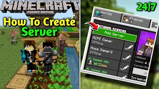 How To Create A Server In Minecraft Pe || How To Make SMP In Minecraft Pe 1.20+ || Mcpe Gamer