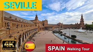 🇪🇦 SEVILLE, Spain 4K UHD 60fps Walking Tour ( With Captions )