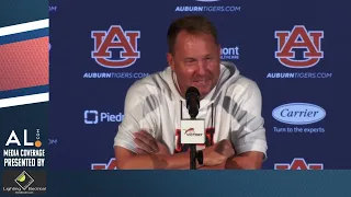 Hugh Freeze addresses the media as 3-0 Auburn looks ahead to Texas A&M