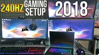240hz Gaming / Streaming Setup 2018 - Twitch (Links in Desc) Streamer Stodeh  Room Tour
