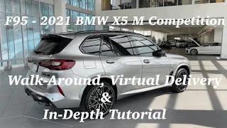 F95 2021 BMW X5 M Comp Virtual Delivery & Walkaround Donington Grey BMW Toronto Samir Umer #SUmer416