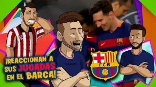 Messi, Neymar y Suárez ¡reaccionan por 1º vez a sus jugadas de fantasía en el Barça!