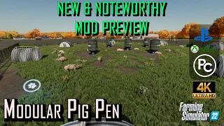 Mod Preview | Modular Pig Pen | Farming Simulator 22