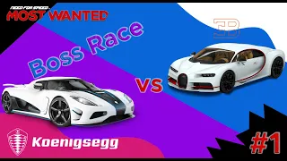 Bugatti Veyron Vs Koenigsegg Agera | NFS Most Wanted 2 (2012) | Boss Wanted #1 | 1080p | #ZydGamerz
