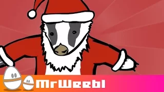 Christmas Badgers : festive animated music video : MrWeebl