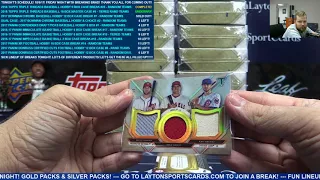 2017 Topps Triple Threads Baseball Hobby 18 Box Master Case Break #4 – TIERED RANDOM TEAMS