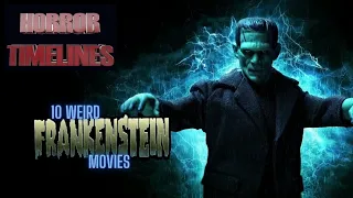 10 Weird Frankenstein Movies : Horror Timelines Lists Episode 32