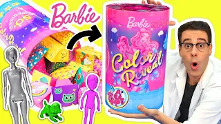 ABRO 50 SORPRESAS de BARBIE COLOR REVEAL con Barbies Mágicas y Juguetes | Curiosidades con Mike