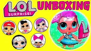 LOL Surprise Dolls and LOL Surprise Lil Sister Unboxing! Featuring Curious QT, MC Swag, and Diva!