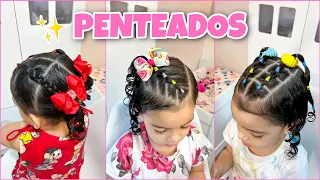 PENTEADOS LINDOS PARA MENINAS - PERFEITO PARA ESCOLA, PASSEIOS, FESTAS 😍