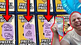 HUGE WIN! 3 Bonus spots + ANOTHER WIN on the MOST EXPENSIVE lottery ticket in Texas! ($100/each)