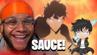 SAUCY WOO ANIMATED!!!! | Solo Leveling Anime Teaser REACTION!!