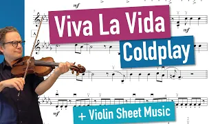 Viva La Vida - Coldplay | Violin Sheet Music | Violin Cover | Playback | Violin Practice