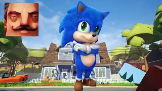 Hello Neighbor - My New Neighbor Sonic the Hedgehog Baby Act 1 Gameplay Walkthrough