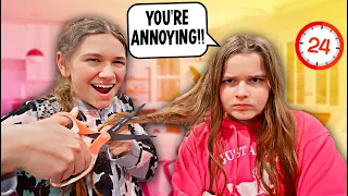 ANNOYING MY SISTER FOR 24 HOURS!! | JKREW