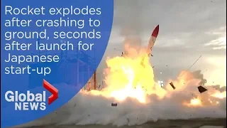 Rocket fails, explodes seconds after launch for Japanese start-up company
