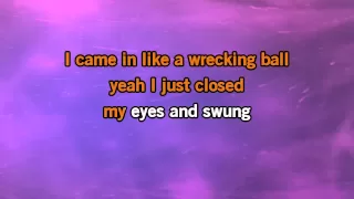 Miley Cyrus - Wrecking Ball Karaoke (with backing vocals) HD Official instrumental